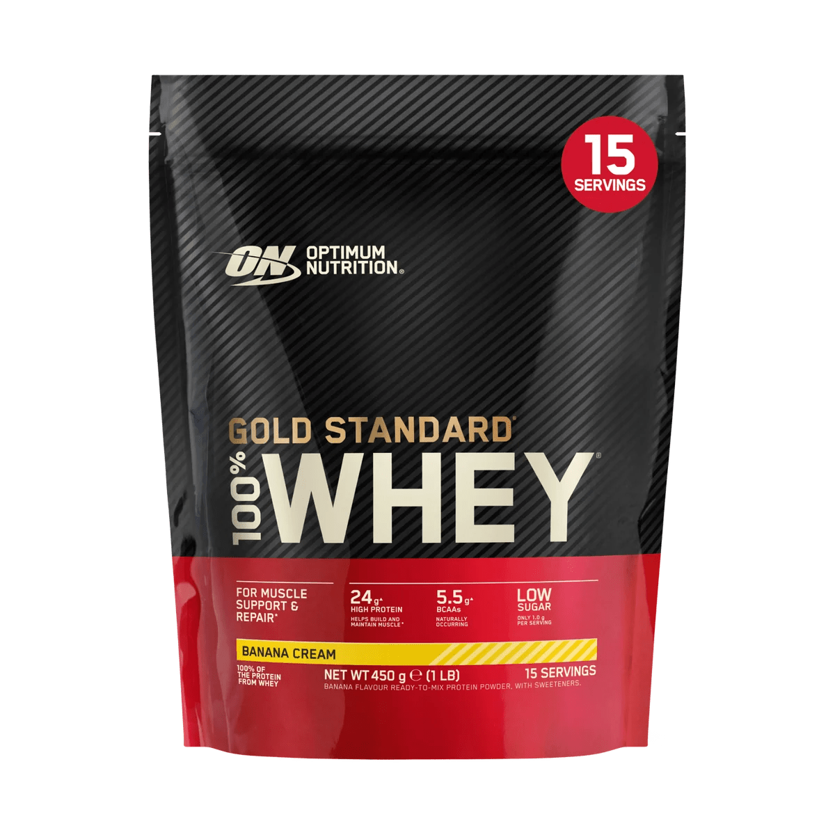 Optimum Nutrition Gold Standard 100% Whey – Double Rich Chocolate, 1 lb – 24g Protein, BCAAs, Glutamine, Muscle Recovery & Lean Growth - Endnutrition.com