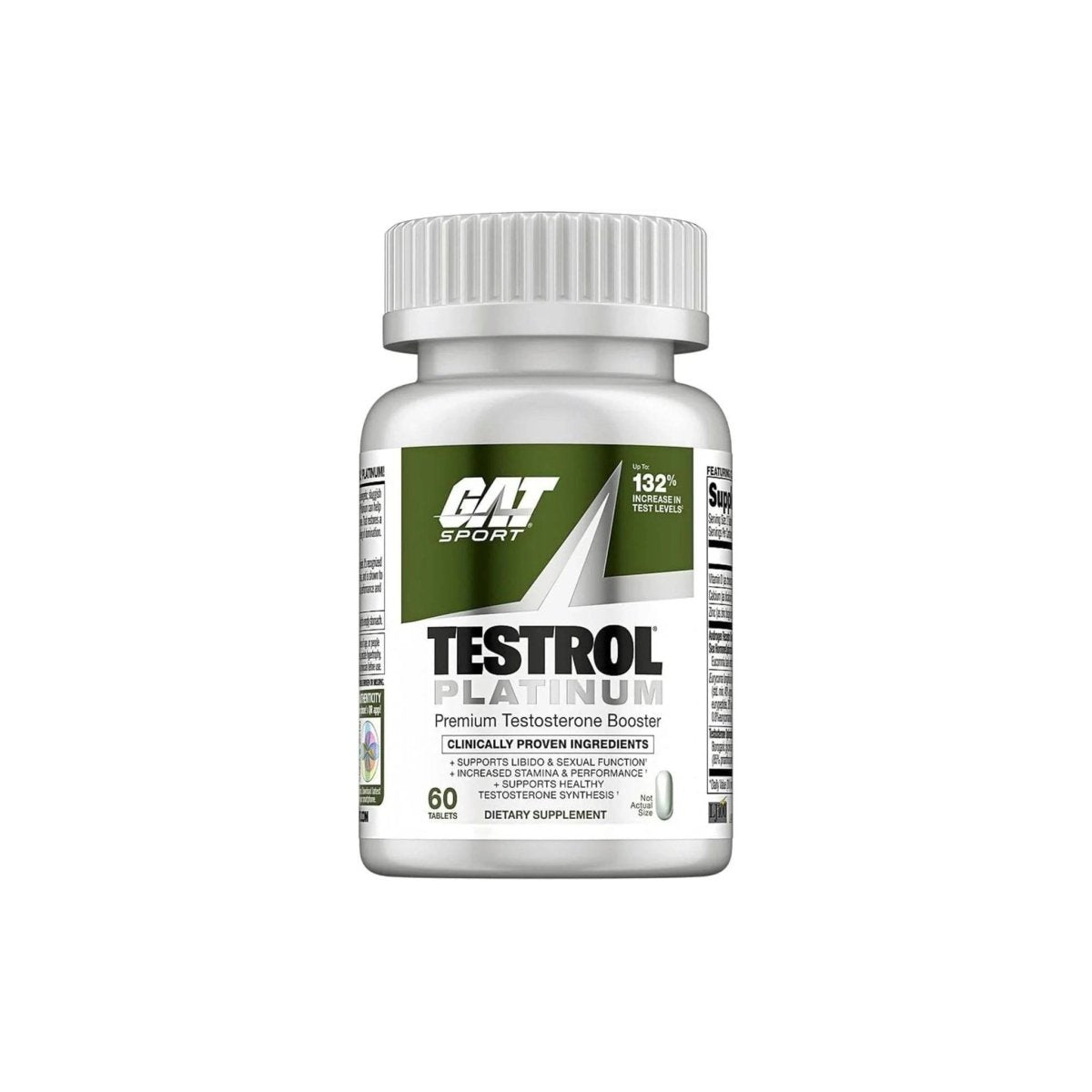 GAT Sport Testrol Platinum for Men, Strength & Performance Support, 60 Tablets - endnutrition.com
