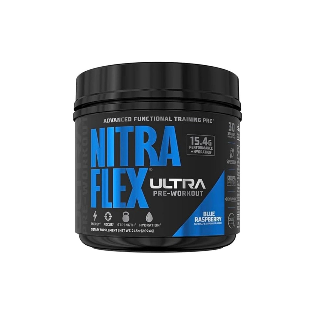 GAT Sport Nitraflex Ultra Pre Workout Blue Raspberry 30 Servings Energy Focus Strength - endnutrition.com