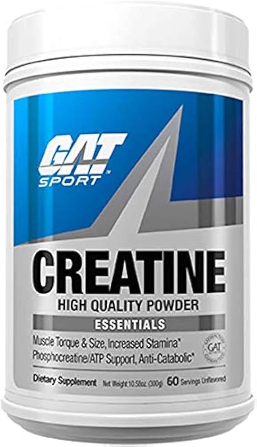 GAT Sport Creatine Monohydrate Unflavored 300g Muscle Strength & Power - END Nutrition