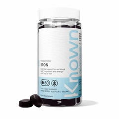 Known Iron Vegan Gummies Supplement | 7mg Iron |Energy, Immune Support
