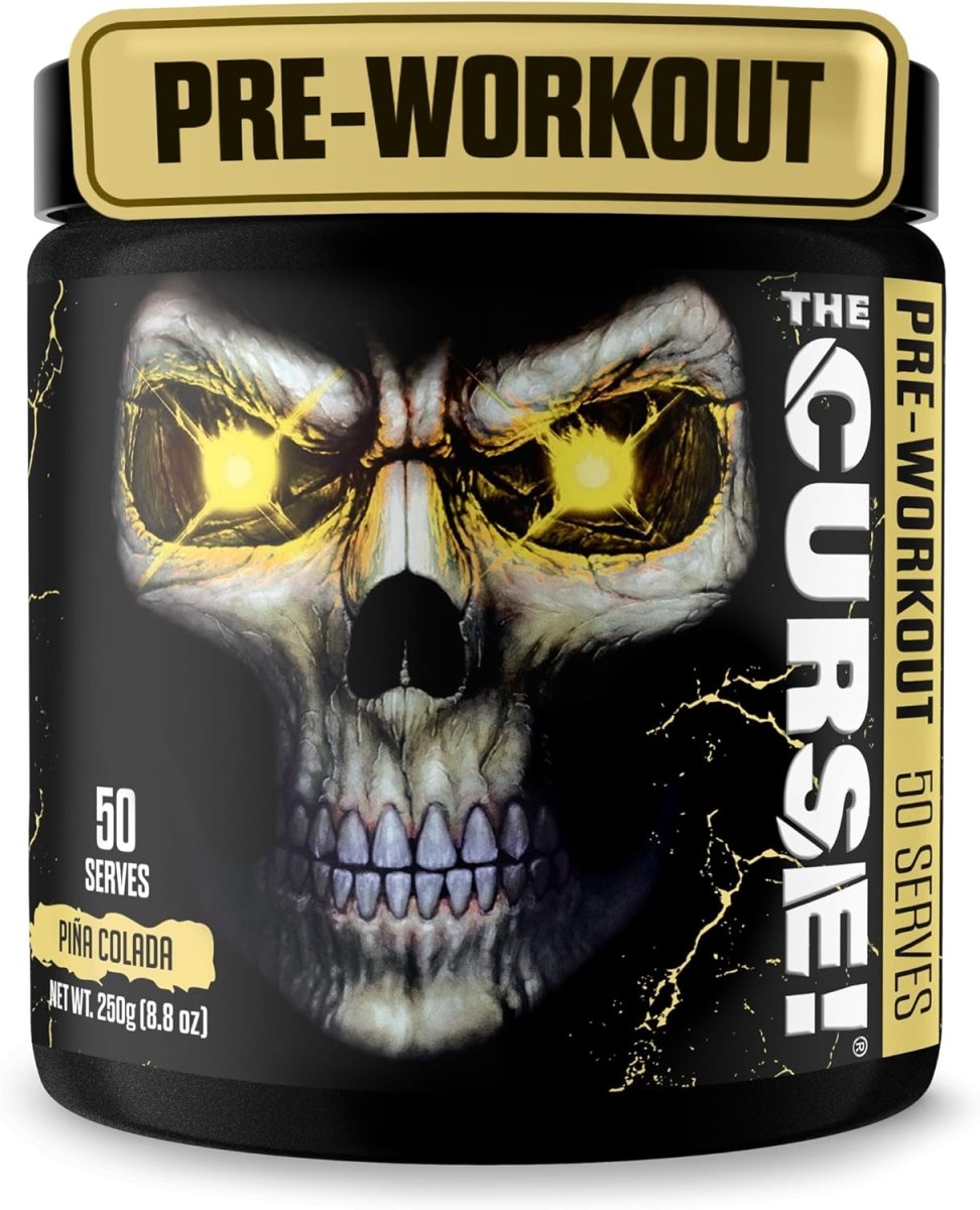 JNX The Curse Pre Workout Pina Colada 50 Servings Energy & Focus Booster - END Nutrition