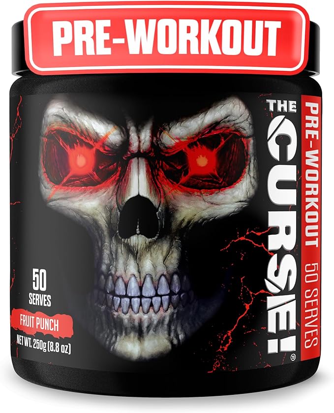 JNX The Curse Pre Workout Fruit Punch Energy Focus Booster 50 Servings - END Nutrition