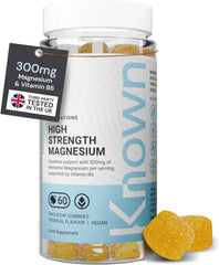 Known High Strength Magnesium Gummies 300mg Tropical – Sleep & Muscle Support Vegan Supplement