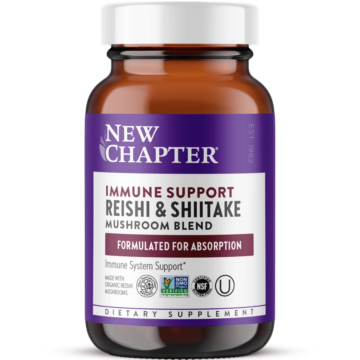New Chapter LifeShield Reishi Mushroom – Healthy Aging – 60 Capsules - Endnutrition.com