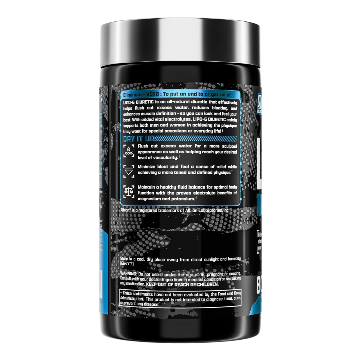 Nutrex Lipo‑6 Black Diuretic Water Pills 80 Caps | Reduce Bloat, Water Weight & Support Muscle - Endnutrition.com