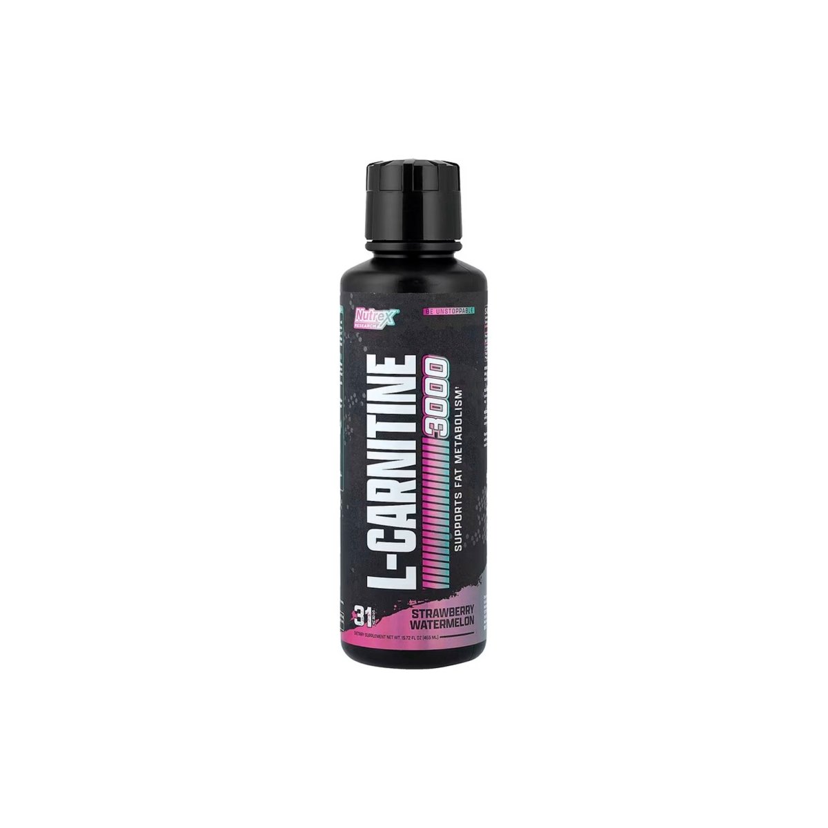 Nutrex Research Liquid L-Carnitine 3000, Strawberry Watermelon, 31 Servings – Energy, Metabolism & Recovery Support, Sugar-Free & Stimulant-Free - endnutrition.com