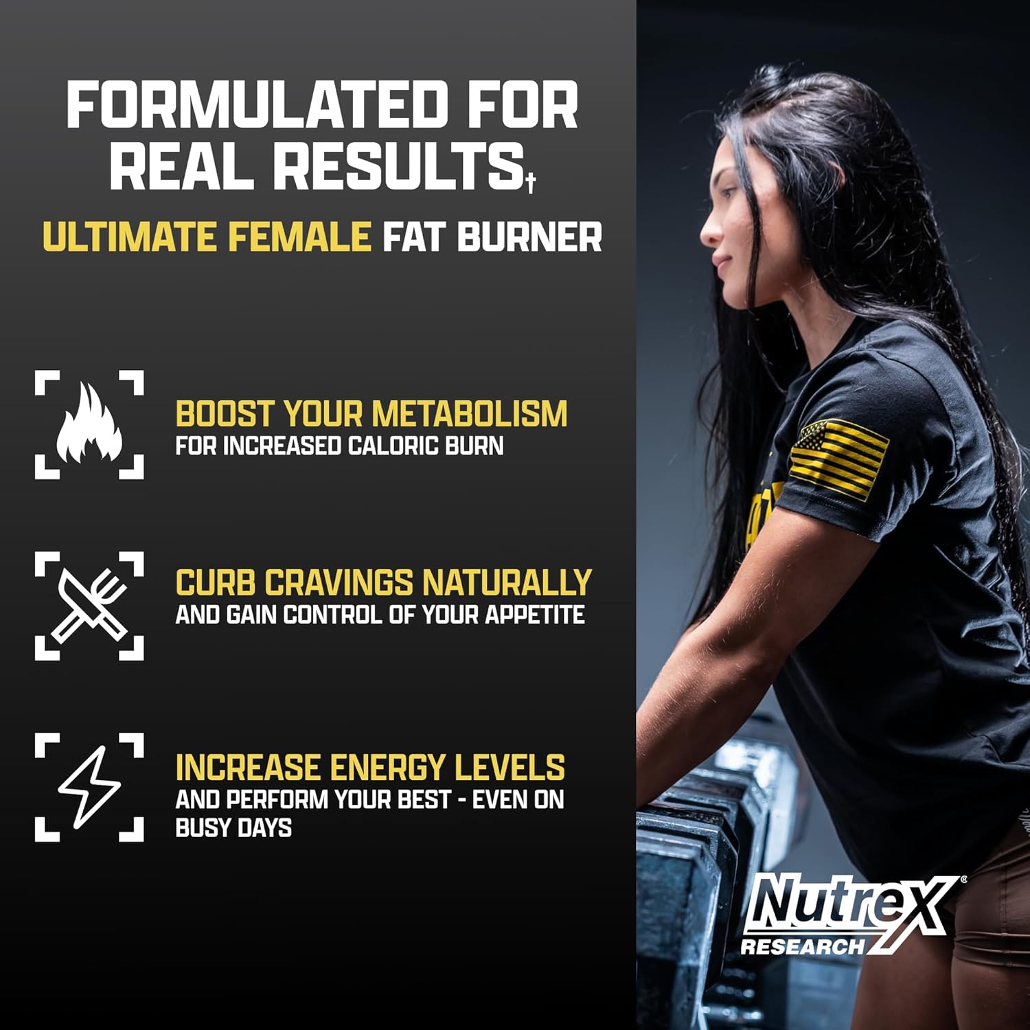 Nutrex Lipo‑6 Black Hers Ultra Concentrate 60 Capsules | Women’s Fat Burner | Weight Loss Support