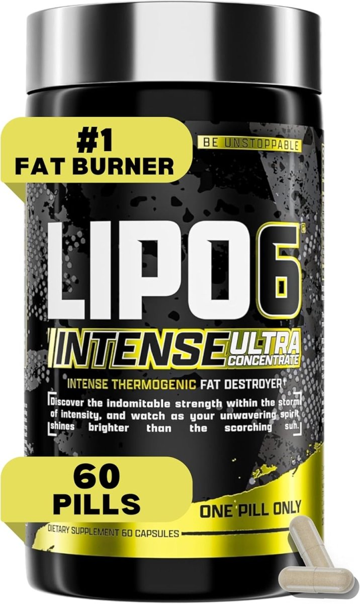 Nutrex Lipo‑6 Black Intense Ultra Concentrate 60 Capsules | Belly Fat Burner, Support Energy - END Nutrition