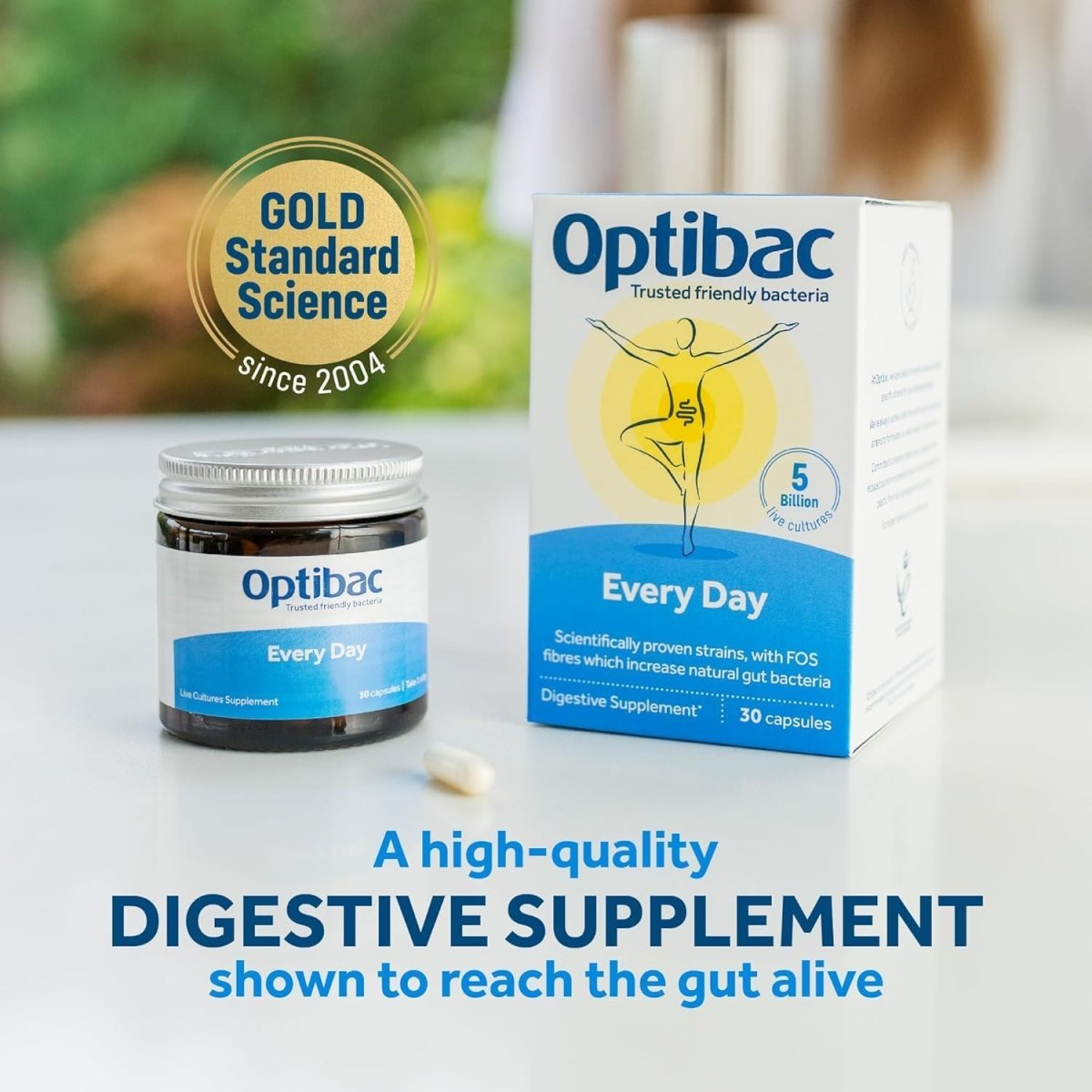 OptiBac Probiotics Every Day Digestive 30 Capsules | Daily Gut & Immune Support - END Nutrition