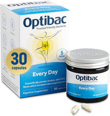 OptiBac Probiotics Every Day Digestive 30 Capsules | Daily Gut & Immune Support