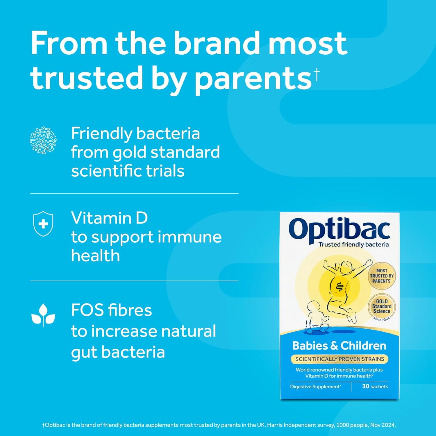 OptiBac Probiotics For Babies & Children 30 Capsules | Kids’ Gut & Immune Support