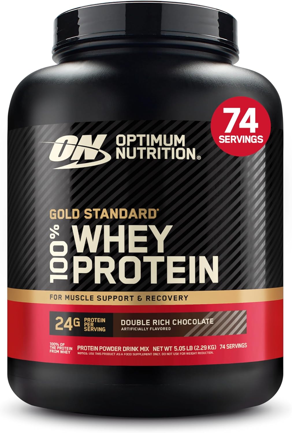 Optimum Nutrition Gold Standard 100% Whey, Double Rich Chocolate | Muscle Recovery & Repair| 5 lb - END Nutrition