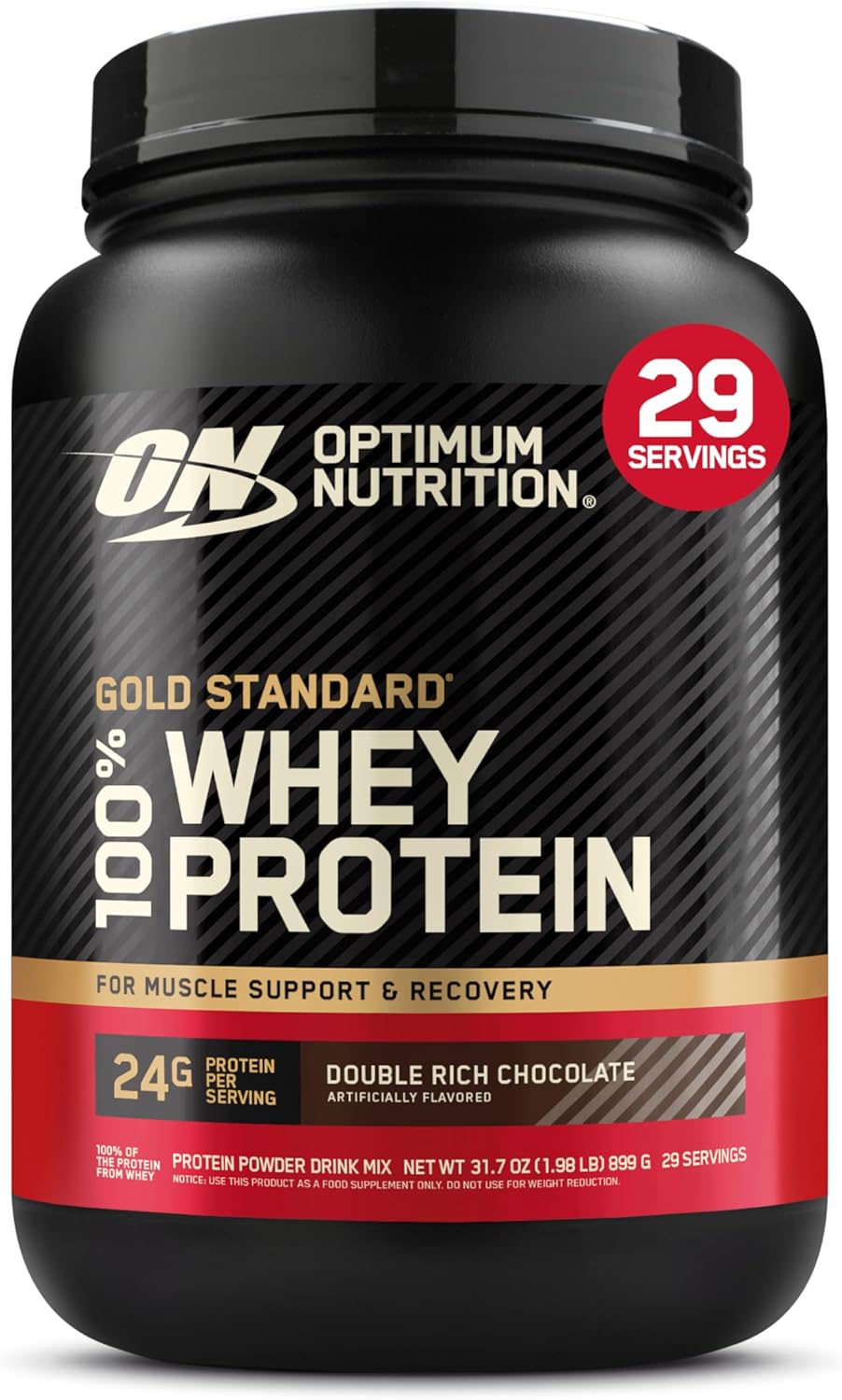 Optimum Nutrition Gold Standard 100% Whey, Double Rich Chocolate | Muscle Recovery & Repair| 5 lb - END Nutrition