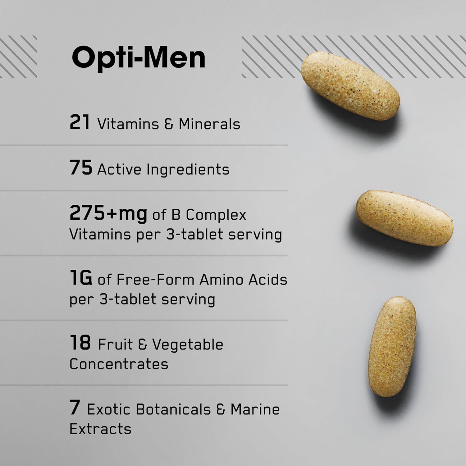 Optimum Nutrition Opti-Men Multivitamin | Complete Men's Daily Vitamin