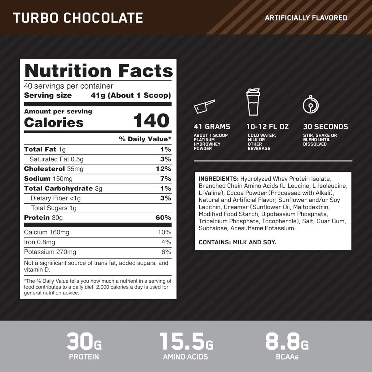 Optimum Nutrition Platinum Hydrowhey – Triple Chocolate, Hydrolyzed Whey Protein Isolate, 30g Protein, Fast Absorption, Lean Muscle Recovery - Endnutrition.com
