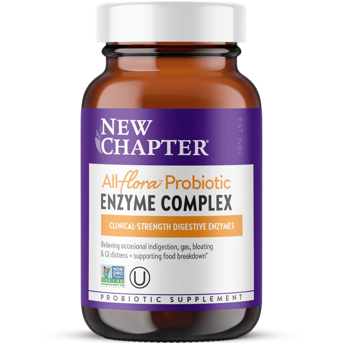 New Chapter All-Flora Probiotic & Digestive Enzyme Complex, 90 Vegan Capsules - Endnutrition.com