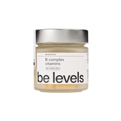 Be Levels B-Complex – Energy, Focus & Nervous System Support – 500µg Vitamin B12 (25,000% NRV) + Full 9 B-Vitamins, Biotin 1,500%, Folic Acid 200% NRV, Gluten-Free - 1 Cap Daily– 60 Vegecaps