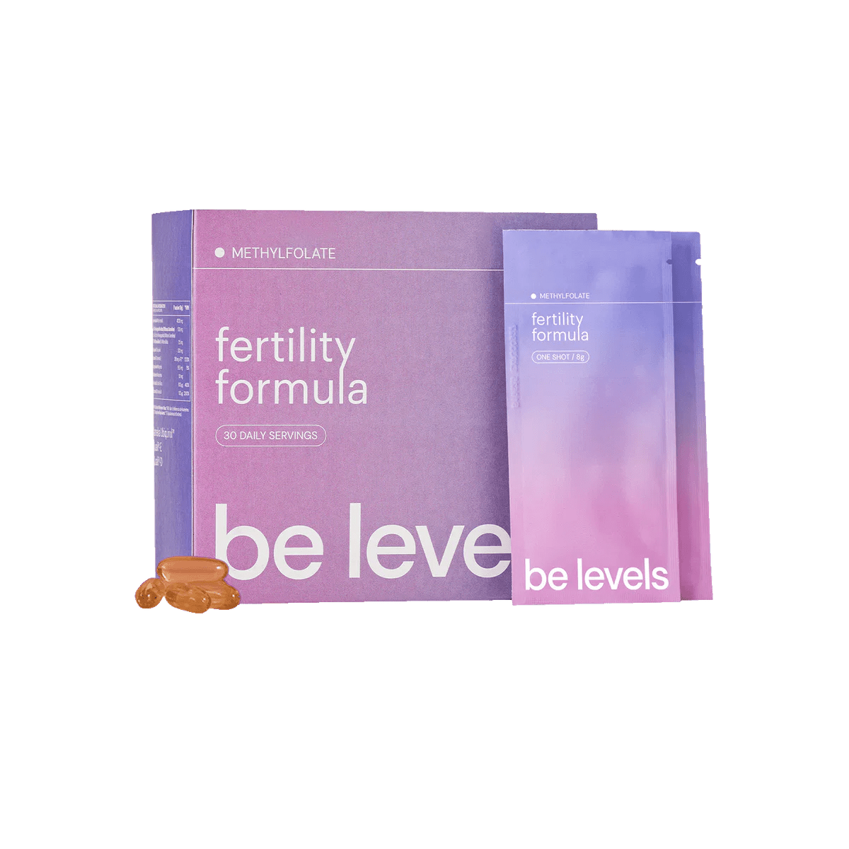 Be Levels Fertility Formula – Omega & Monodosis Pack – 60 + 30 – Reproductive Health, Hormonal Balance & Daily Vitality - END Nutrition