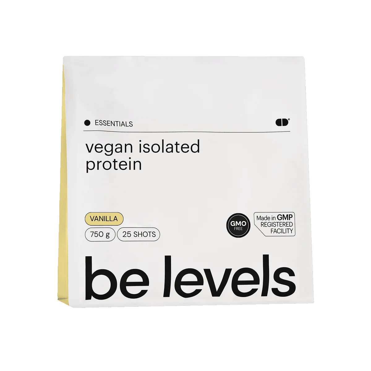 Be Levels Vegan Isolate Protein – Vanilla – 750 g – Muscle Recovery & Strength – Plant‑Based Protein - END Nutrition