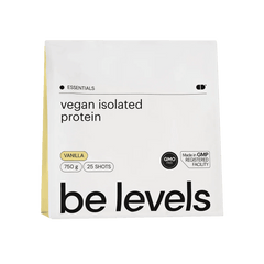 Be Levels Vegan Isolate Protein Vanilla – Muscle Growth & Recovery – 24g  Plant Protein Isolate, Low Carb 3g, Only 104 kcal , Vegan – 750 g