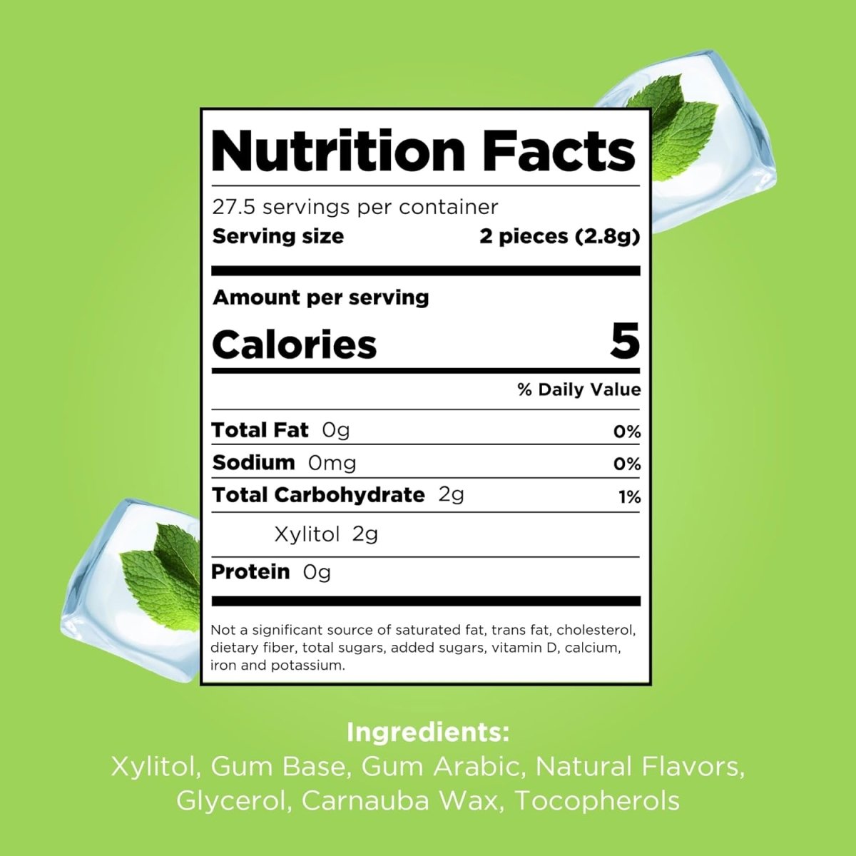 Pur Gum Aspartame Free Coolmint Gum, 9 Pieces | Sugar‑Free,Vegan & Natural - END Nutrition
