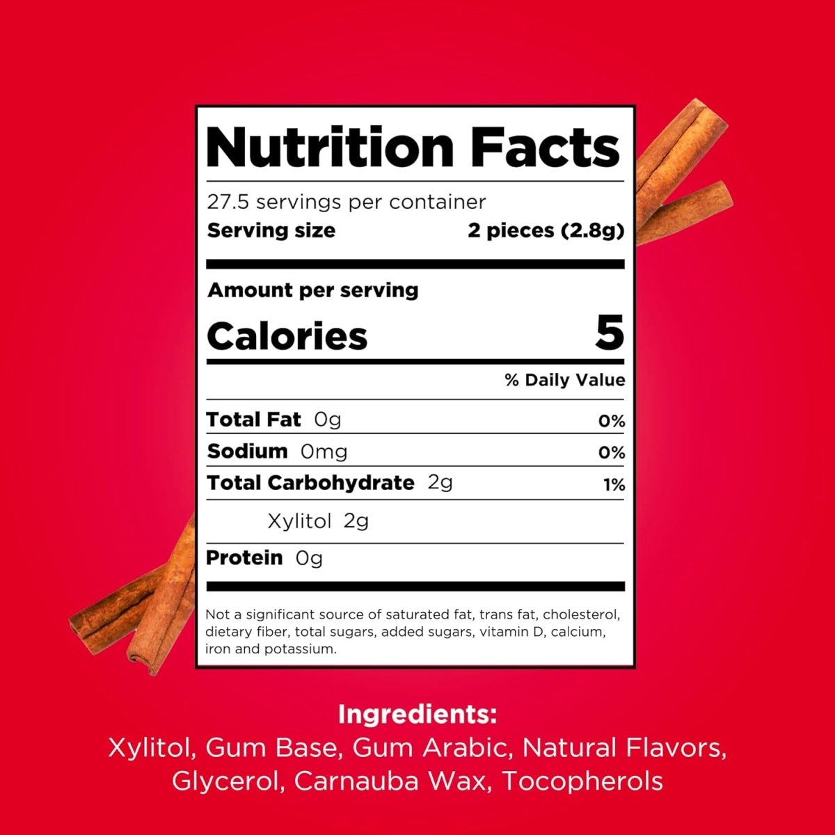 Pur Gum Aspartame Free Cinnamon Gum 9’s | Sugar‑Free Vegan Gum - END Nutrition
