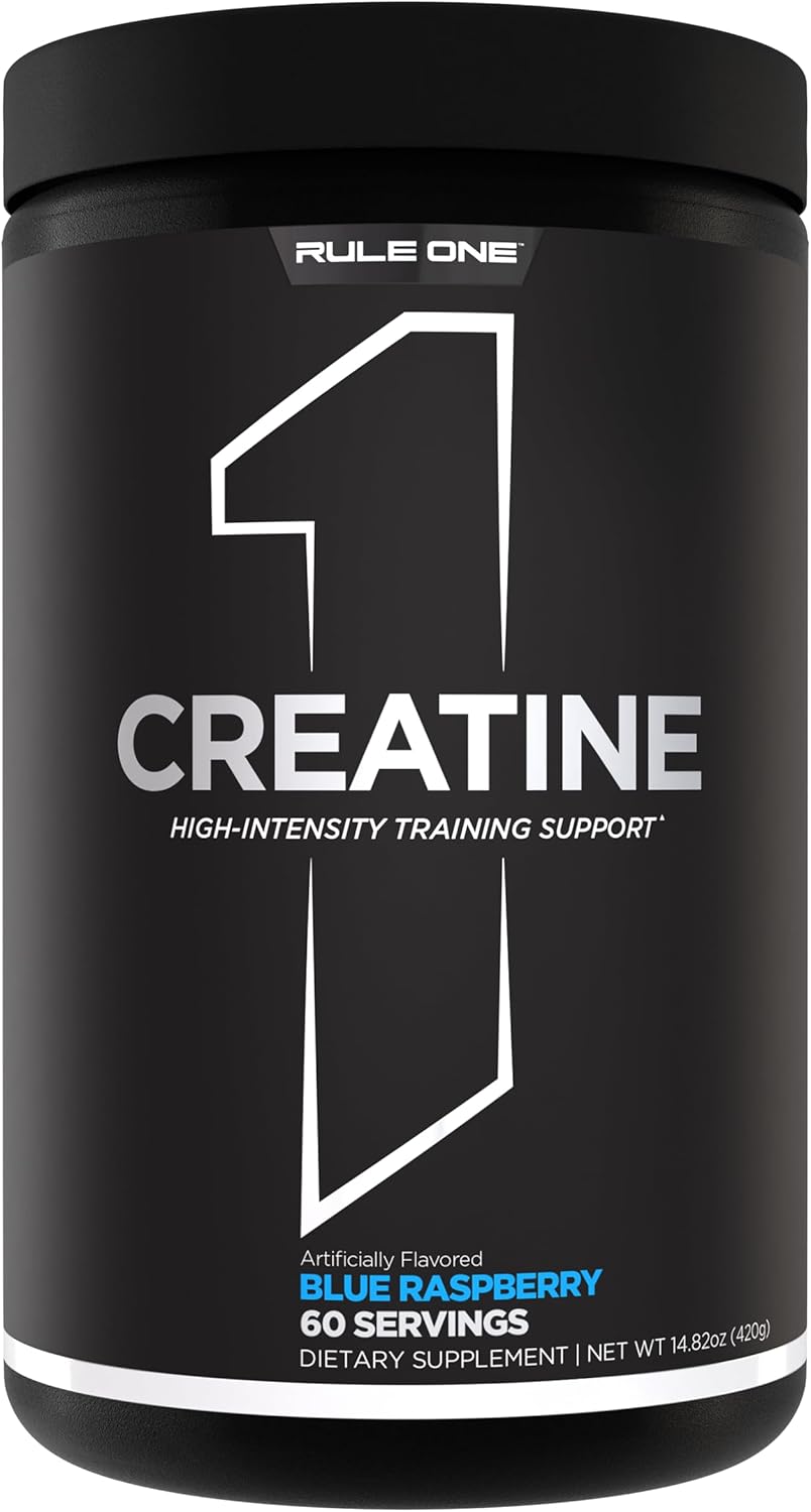 RULE 1 Creatine Blue Raspberry | 60 Servings | Strength, Endurance & Recovery - END Nutrition