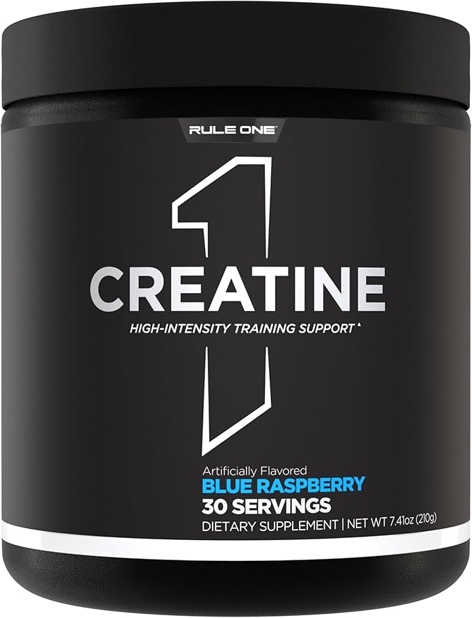 RULE 1 Creatine Blue Raspberry | 60 Servings | Strength, Endurance & Recovery - END Nutrition
