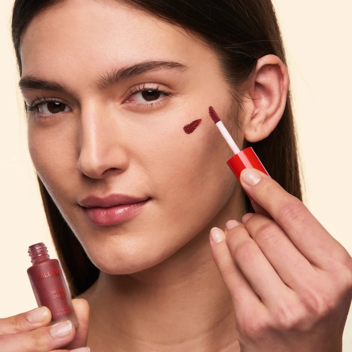 ALLEVEN Instant Colour Lip & Cheek Tint – Cherry (5ml) - END Nutrition