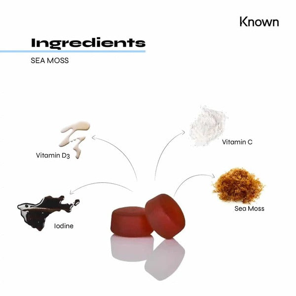 Sea Moss Vegan Gummies Known Nutrition Supplement 