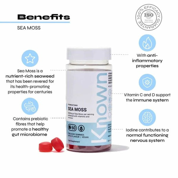 Sea Moss Vegan Gummies Supplement | Known Nutrition 