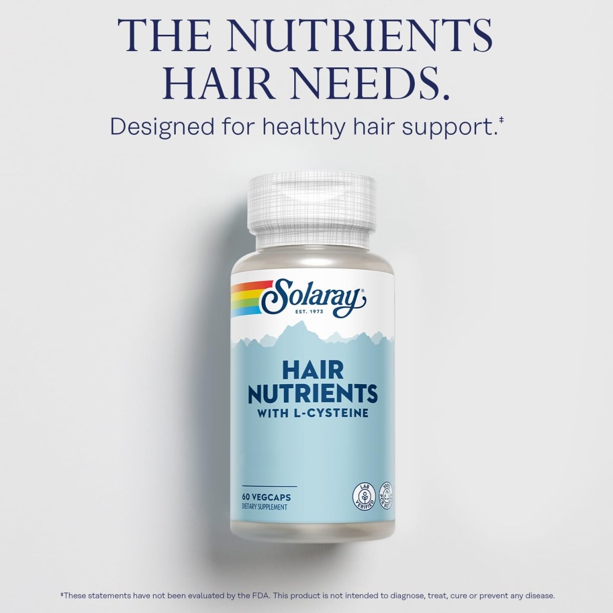 Solaray Hair Nutrient With L - Cysteine | Biotin & Silica for Healthy Hair Growth - END Nutrition