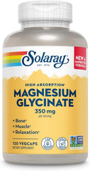 Solaray Magnesium Glycinate 350 mg | Relaxation, Sleep & Muscle Recovery
