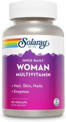 Multivitamínico Solaray de una toma diaria para mujer | Energía, inmunidad y equilibrio hormonal
