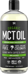 Sports Research Premium MCT Oil – 946 ml – Organic Coconut – Unflavored Keto Energy Source