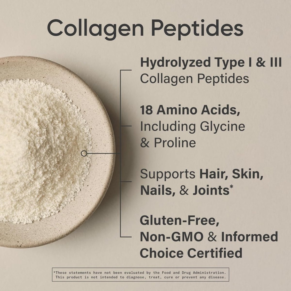 Sports Research Collagen Peptides – Hydrolyzed Type I & III – Skin, Hair, Nails & Joint Support - END Nutrition