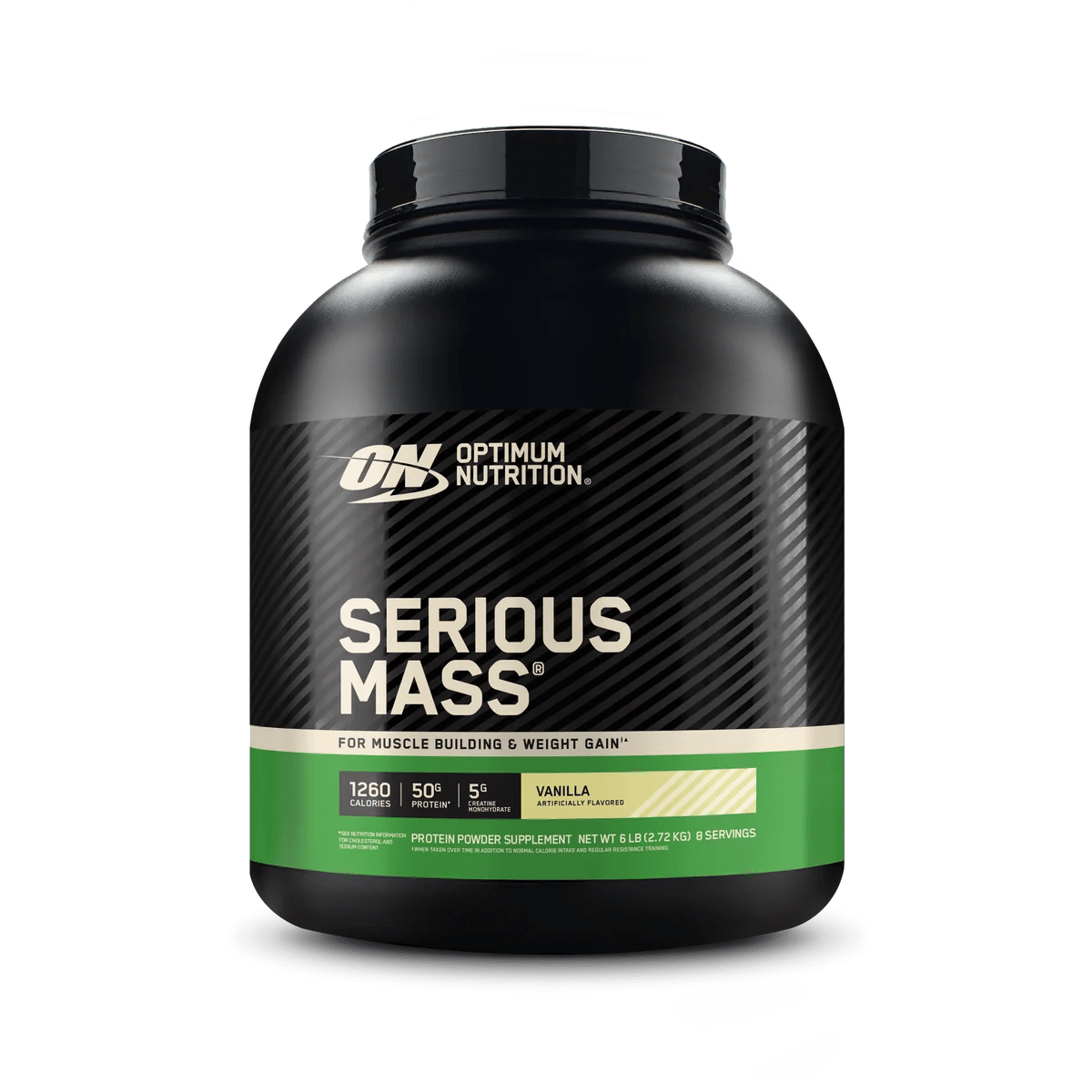 Optimum Nutrition Serious Mass Vanilla 2.72kg – High Protein Weight Gainer 50g Protein 6Lbs - Endnutrition.com