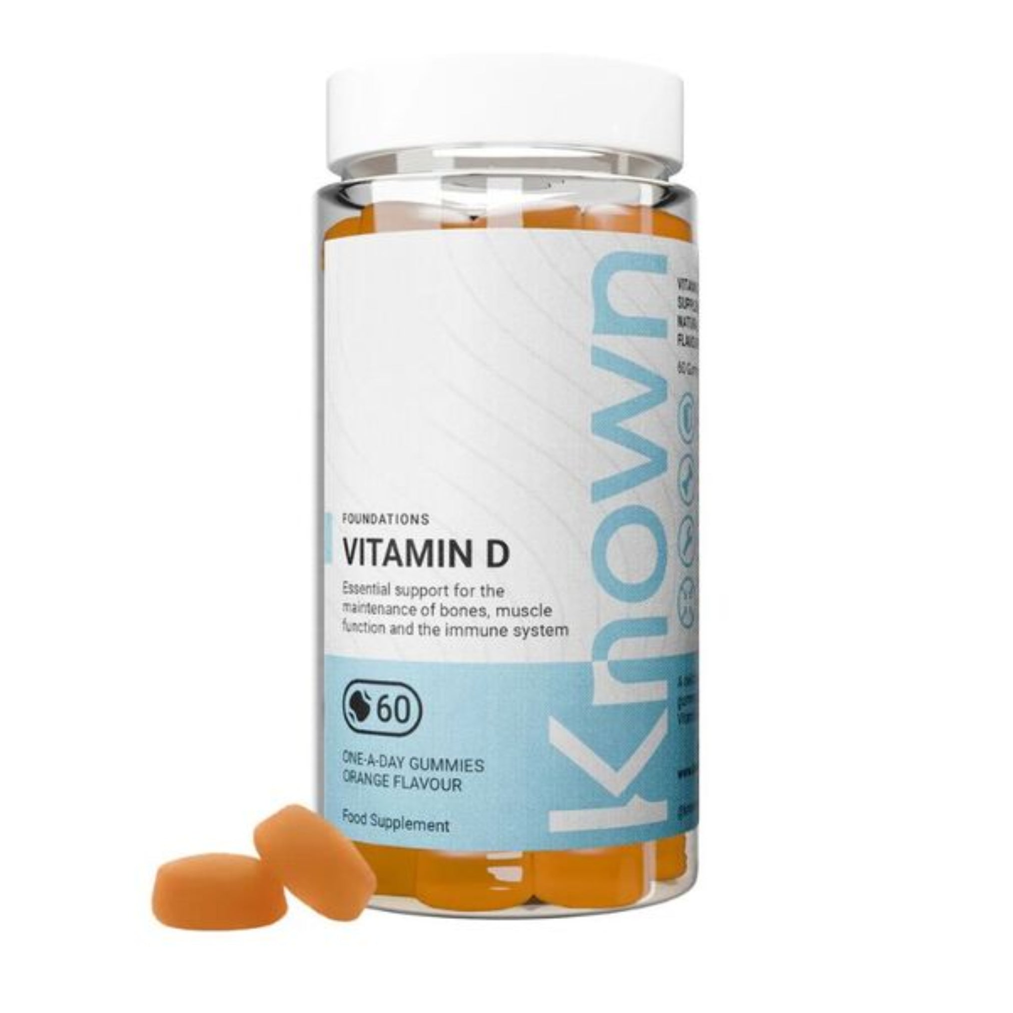 Known Vitamin D Orange Gummies Supplement | 25mg Vitamin D3 | Immune & Bone Support - END Nutrition