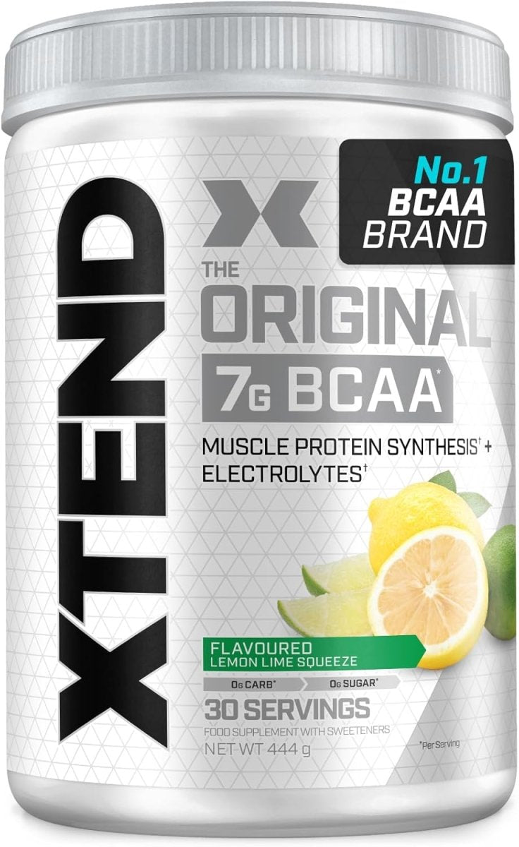 Xtend 7G BCAAs Per Serving | Lemon Lime Squeeze| Electrolytes Powder for Post Workout Muscle Recovery and Hydration 30 Servings - END Nutrition