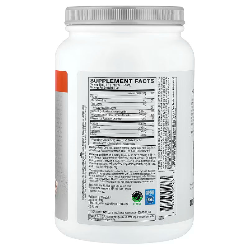 Xtend 7G BCAAs Italian Blood Orange| Muscle Recovery, Endurance & Hydration |30 Servings