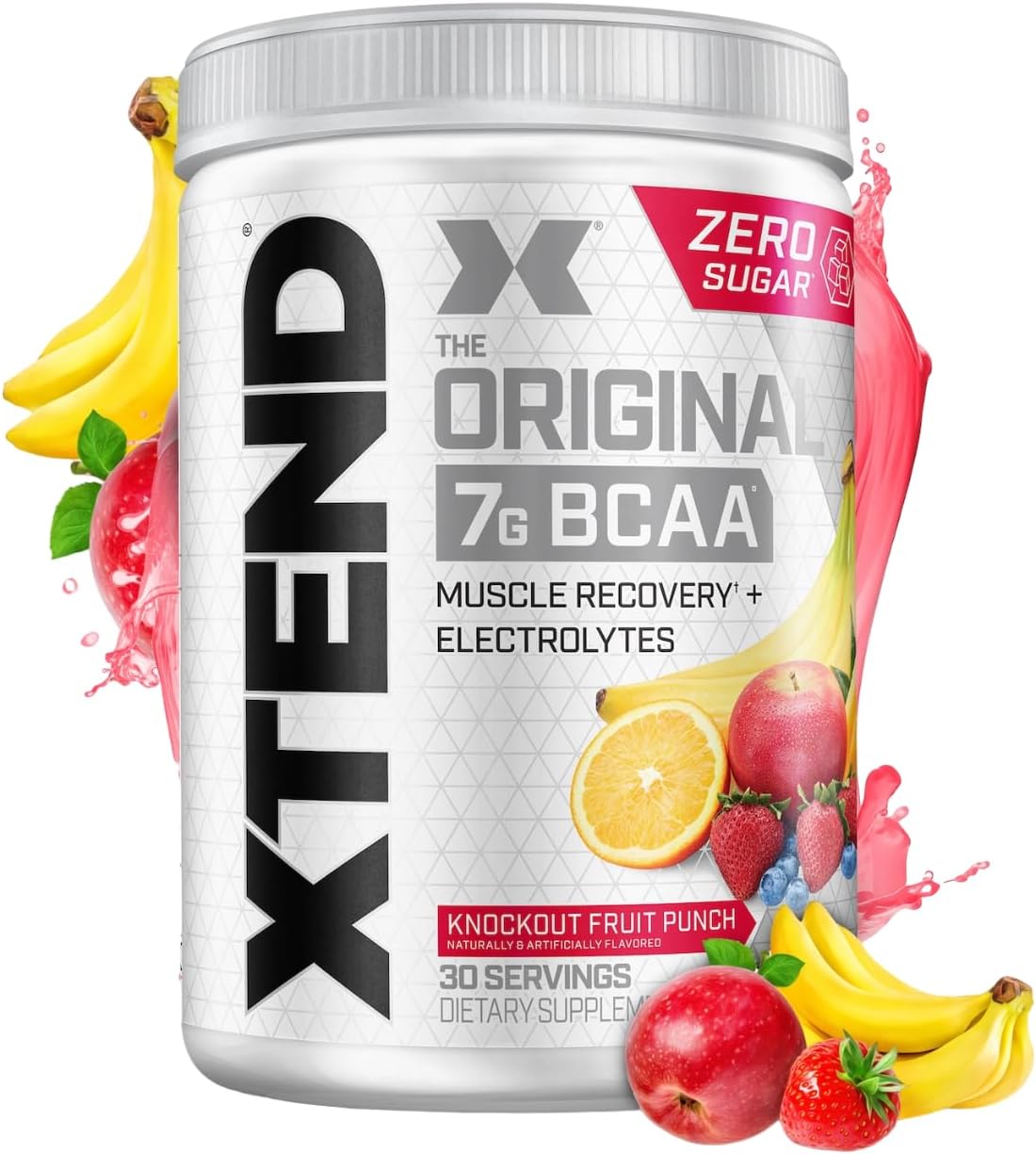 Xtend 7G BCAAs Knockout Fruit Punch| Muscle Recovery + Electrolytes