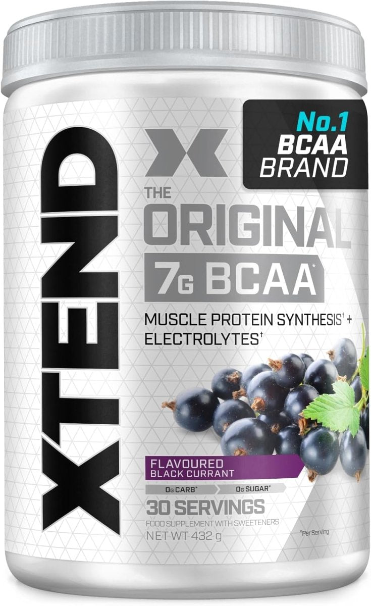 Xtend 7g BCAAs | Black Currant | Muscle Recovery & Hydration, 30 Servings - END Nutrition