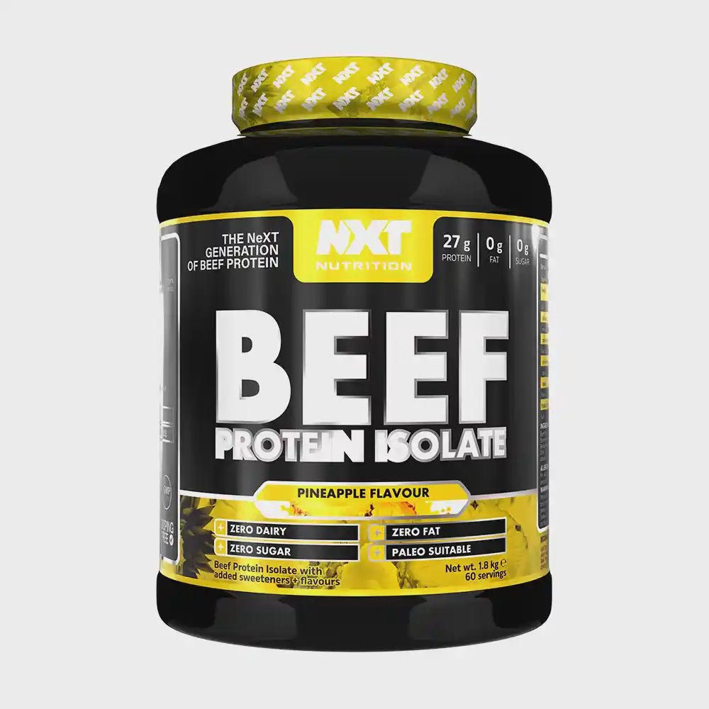 NXT Nutrition Beef Protein Isolate – Pineapple Blast – 1.8 kg – Dairy‑Free High Protein Powder - Endnutrition.com