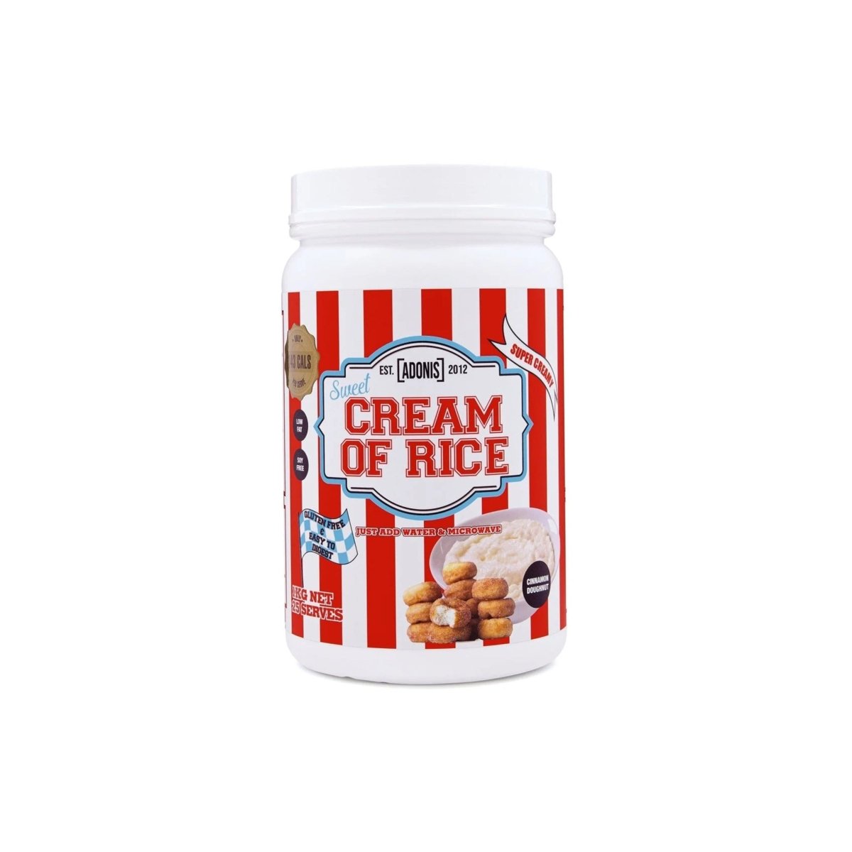 Adonis Sweet Cream of Rice Cinnamon Doughnut 1kg | Gluten-Free Protein Meal - endnutrition.com