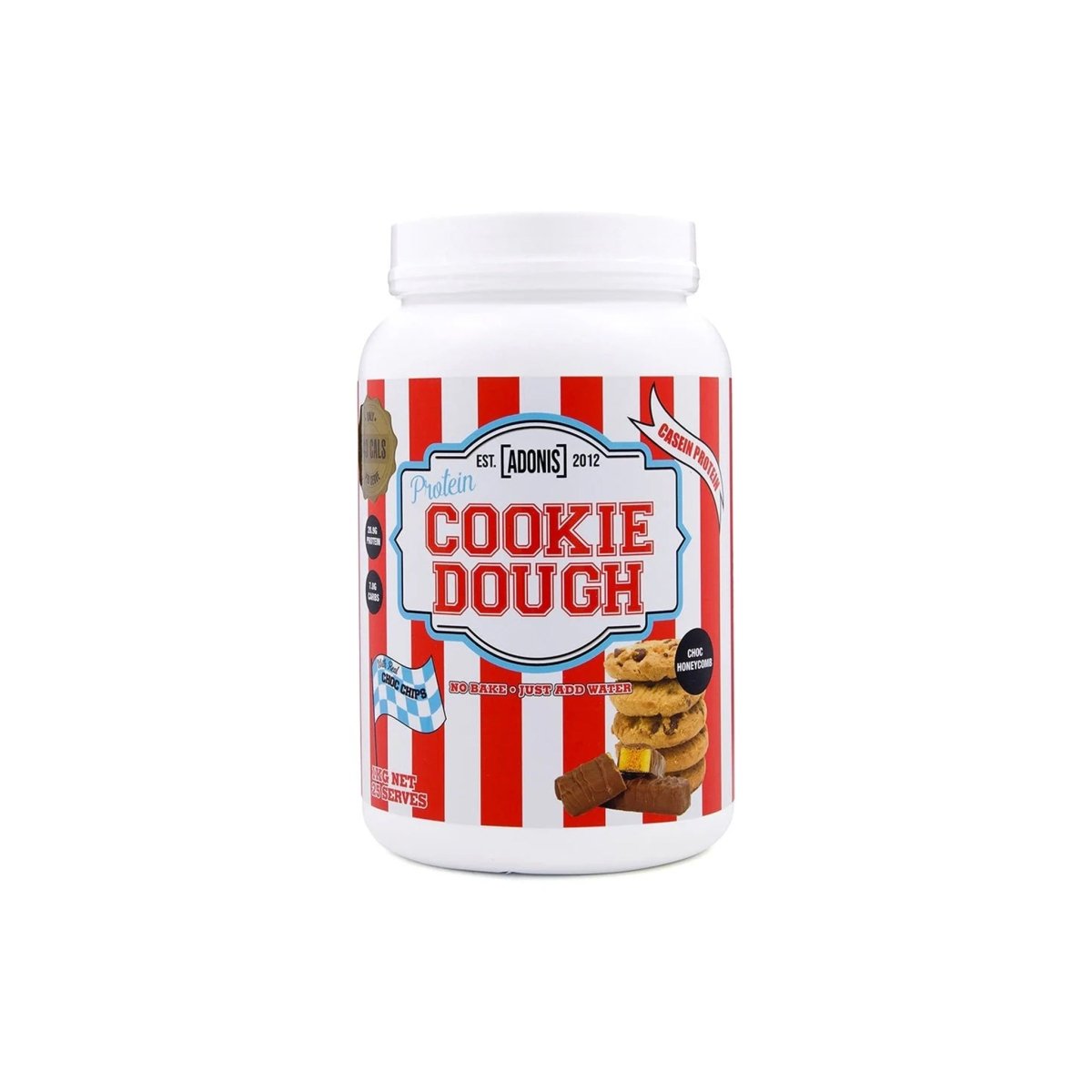 Adonis Cookie Dough Choc Honeycomb 1KG | High Protein, Vegan, Gluten-Free Indulgence - endnutrition.com