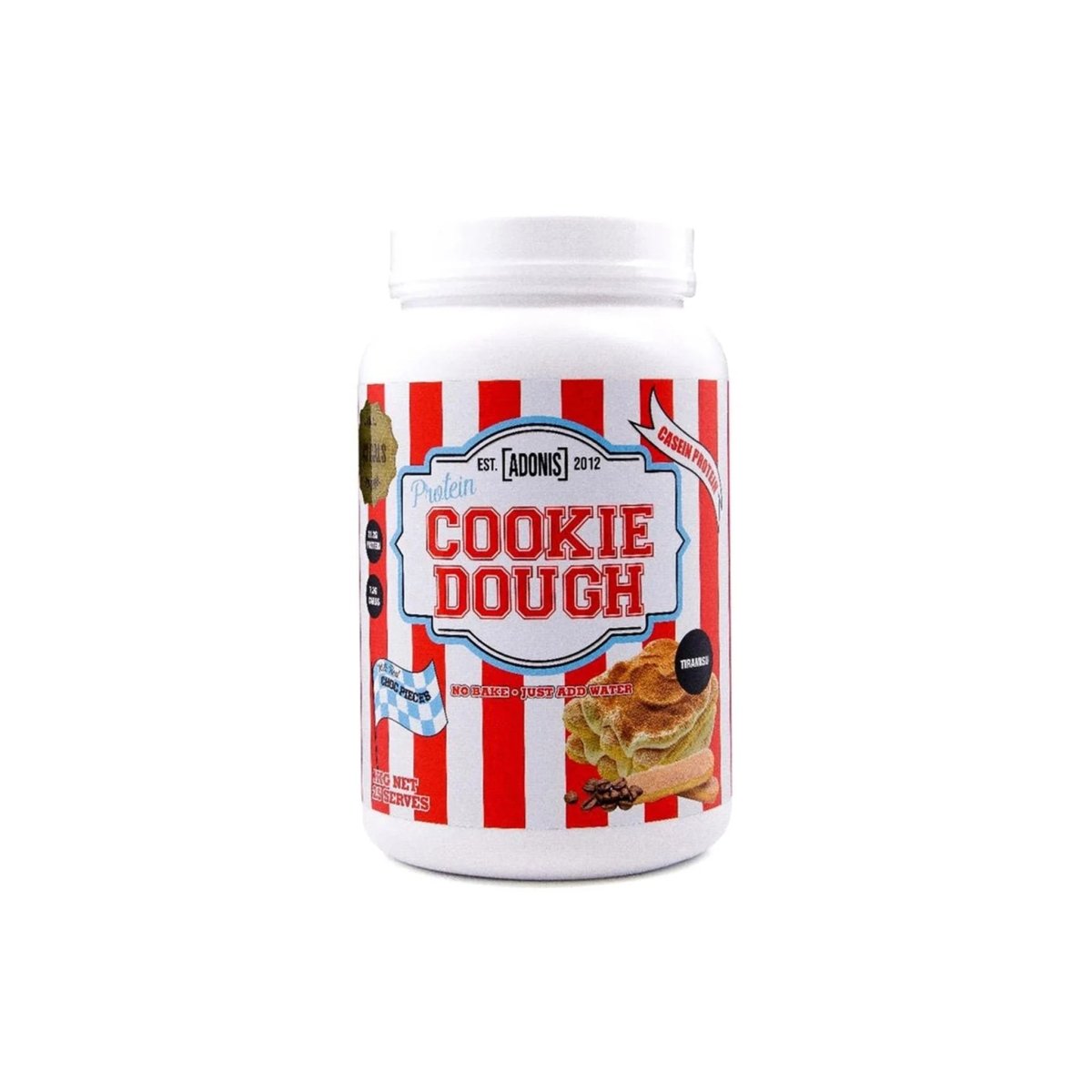 Adonis Cookie Dough Tiramisu 1KG | High Protein, Vegan, Gluten-Free Italian Dessert Treat - endnutrition.com