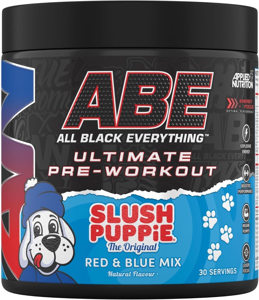 Applied Nutrition ABE Ultimate Pre-Workout | Slush Puppie Mix Flavor | 375g | 200mg Caffeine, 3g Creatine - endnutrition.com