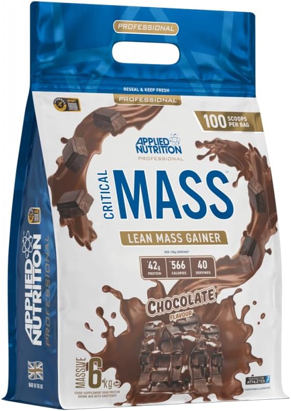 Applied Nutrition Critical Mass Lean Mass Gainz | Chocolate | 6kg | 42g Protein, 40 Servings - endnutrition.com