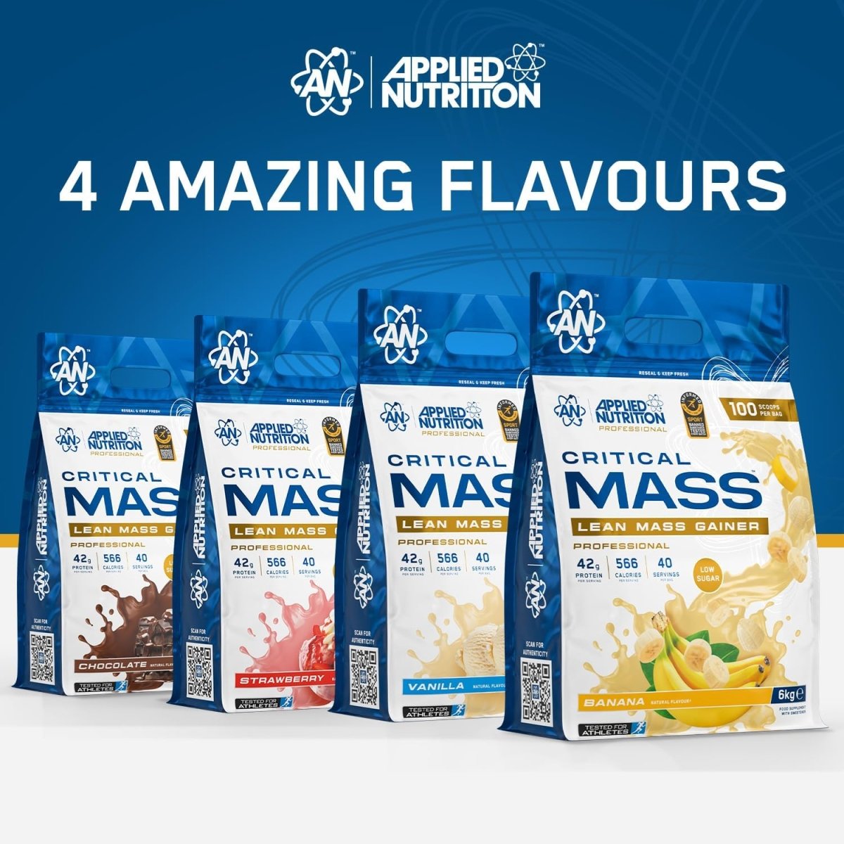 Applied Nutrition Critical Mass Lean Mass Gainz | Chocolate | 6kg | 42g Protein, 40 Servings - endnutrition.com